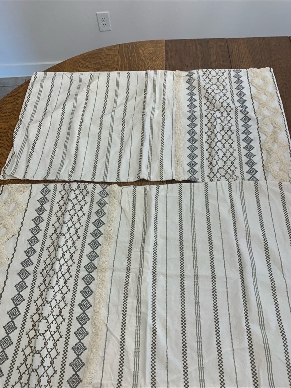 Decorative Cream king size pillow shams